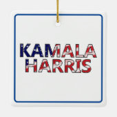 Kamala mit Adler und Flagge Keramikornament (Rückseite)