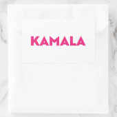 Kamala moderne, fett formatierte Typografie, heiß Rechteckiger Aufkleber (Tasche)