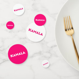 Kamala Moderne fette Typografie Hot-Rosa-Party Konfetti