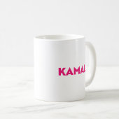 Kamala Moderne, heiß rosa, gewagte Typografie mini Kaffeetasse (VorderseiteRechts)