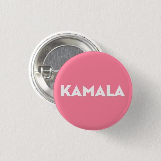 Kamala moderne, mutige Typografie minimalistisch r Button (Vorne & Hinten)