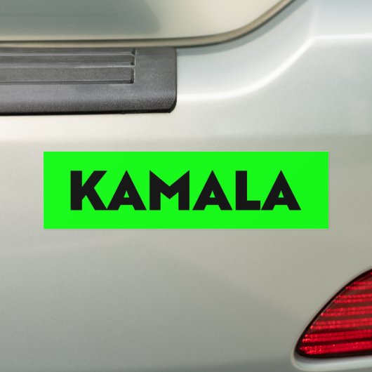 Kamala moderne, mutige Typografie neongrüne Klappe Autoaufkleber (Auf Auto)