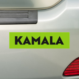 Kamala moderne, mutige Typografie schwarz-grüne Kl Autoaufkleber