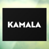 Kamala moderne, mutige Typografie weiß und schwarz Fensteraufkleber (Blatt 3)