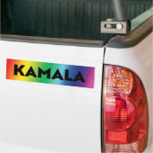 Kamala moderne Typografie Gefälle Regenbogenschwel Autoaufkleber (Auf Lkw)