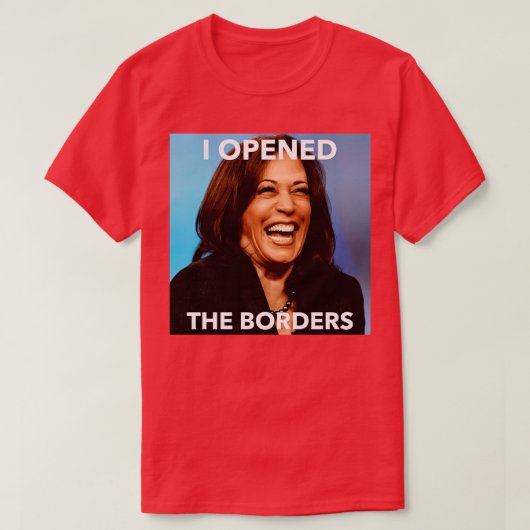 Kamala Open Borders T-Shirt (Design vorne)