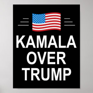 Kamala Over Trump Pro-trump 2024 Konservativer Par Poster