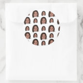 Kamala Pattern Runder Aufkleber (Tasche)