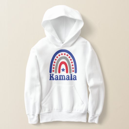 Kamala Political Boho Patriotic Rainbow Retro Hoodie (Ablage )