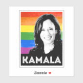 KAMALA PRIDE FLAG AUFKLEBER (Blatt)