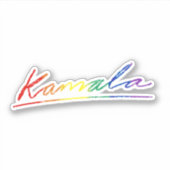 Kamala Pride Unterschrift Aufkleber (Vorderseite)