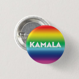 Kamala Regenbogengefälle Muster moderne Typografie Button