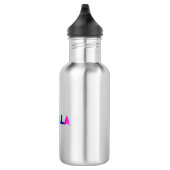 Kamala Regenbogengefälle Typografie moderner Stolz Edelstahlflasche (Rechts)