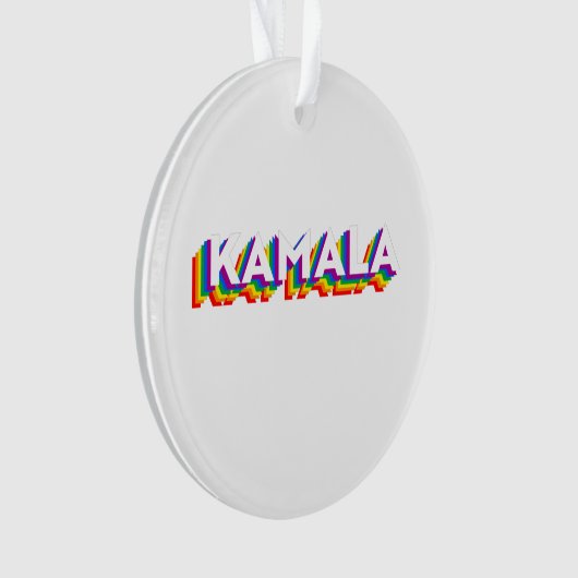 Kamala Retro Pride Ornament (Vorderseite)
