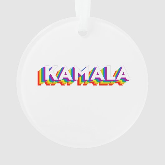 Kamala Retro Pride Ornament (Rückseite)