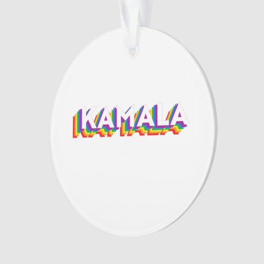 Kamala Retro Pride Ornament (Vorderseite)