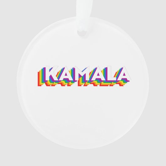 Kamala Retro Pride Ornament (Vorderseite)