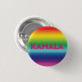 Kamala rosa Typografie Regenbogenverlauf Button