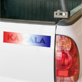 Kamala Rot-Blau-Typografie patriotisch Autoaufkleber (Auf Lkw)
