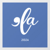 Kamala sagt ihren Namen 2024 Fensteraufkleber (Blatt)