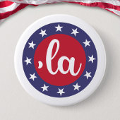 Kamala sagt ihren Namen Button