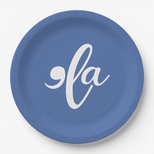 Kamala sagt ihren Namen Pappteller (Vorderseite)