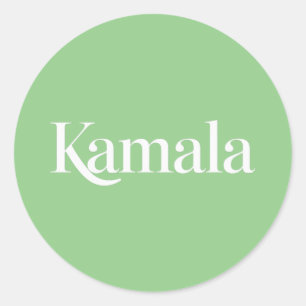 Kamala Schwester Kamala Harris für Präsident 2024  Runder Aufkleber