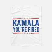 Kamala Sie sind Fired 2024 Funny Donald Trump Spri Fleecedecke (Vorderseite)