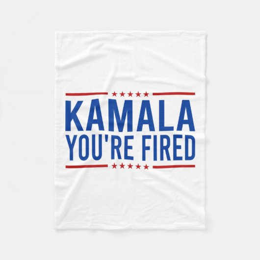 Kamala Sie sind Fired 2024 Funny Donald Trump Spri Fleecedecke (Vorderseite)