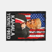 Kamala, Sie sind gefeuert, lustiger Präsident Trum Fleecedecke (Vorderseite (Horizontal))
