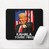 Kamala, Sie sind gefeuert, lustiger Präsident Trum Mousepad (Mit Mouse)