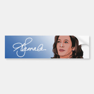 KAMALA SIGNATURE AUTOAUFKLEBER