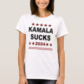 Kamala Sind zum Kotzen 2024 Funny Meme T-Shirt (Vorderseite)
