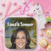 Kamala Sommer 2024 Pappteller (Party)