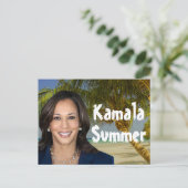 Kamala Sommer 2024 Postkarte (Stehend Vorderseite)
