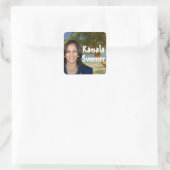 Kamala Sommer 2024 Quadratischer Aufkleber (Tasche)