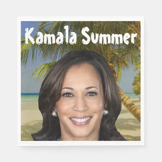 Kamala Sommer 2024 Serviette (Vorderseite)