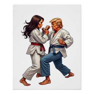 Kamala Trump Kämpfe 2024 Poster