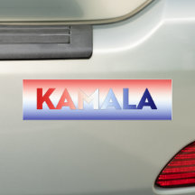 Kamala typografisch rot weiß und blau patriotisch
