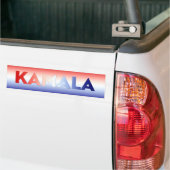 Kamala typografisch rot weiß und blau patriotisch autoaufkleber (Auf Lkw)