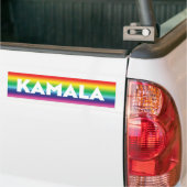 Kamala typografischer Regenbogengradientenstolz Autoaufkleber (Auf Lkw)