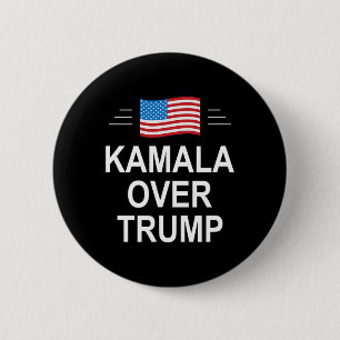 Kamala über Trump Pro-Trump 2024 Konservativ Patri Button