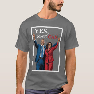 Kamala und Barack Obama unterstützen die Wahl 2024 T-Shirt