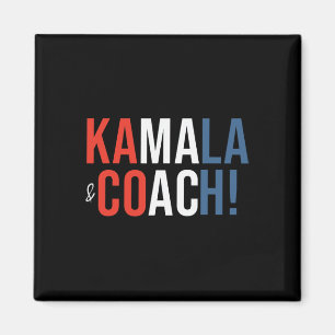 Kamala und Coach Präsidentin Kamala Harris Wheimer Magnet
