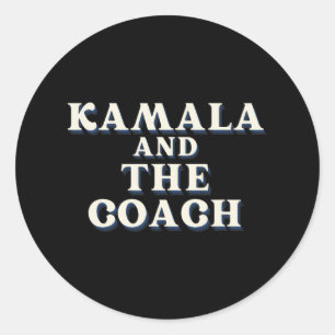 Kamala und der Coach für Kamala Harris Tim Walz 20 Runder Aufkleber