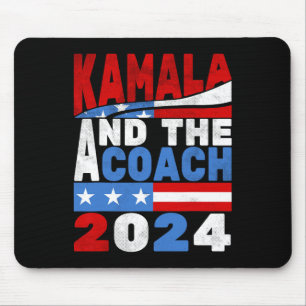 Kamala und die Coach Cat Lady Election 2024 Mousepad