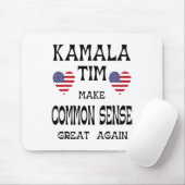Kamala und Tim - Gesunder Menschenverstand wieder Mousepad (Mit Mouse)