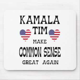 Kamala und Tim - Gesunder Menschenverstand wieder  Mousepad