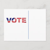 Kamala und USA in Flaggenfarben Postkarte (Rückseite)