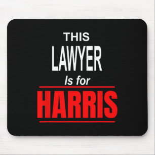Kamala unterstützt Harris Präsident 2024 Harris Mousepad